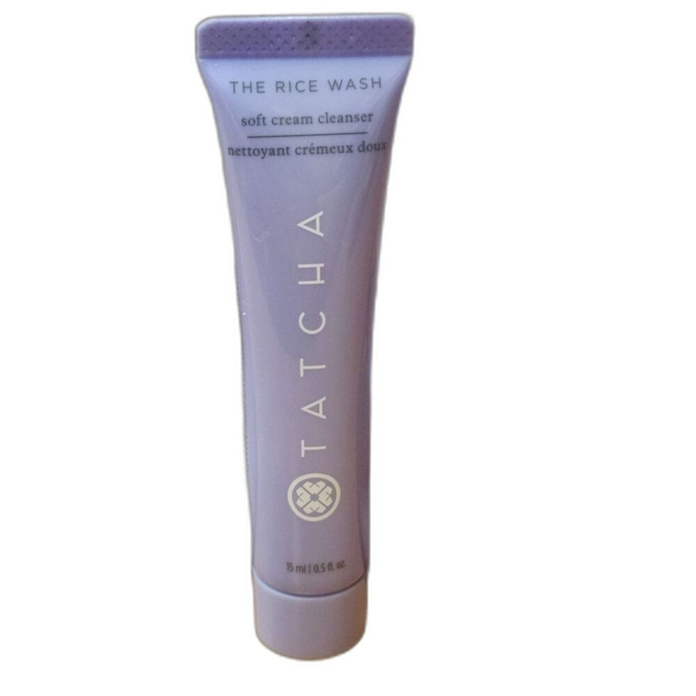 Tatcha The Rice Wash Skin-Softening Cream Cleanser Mini NIB